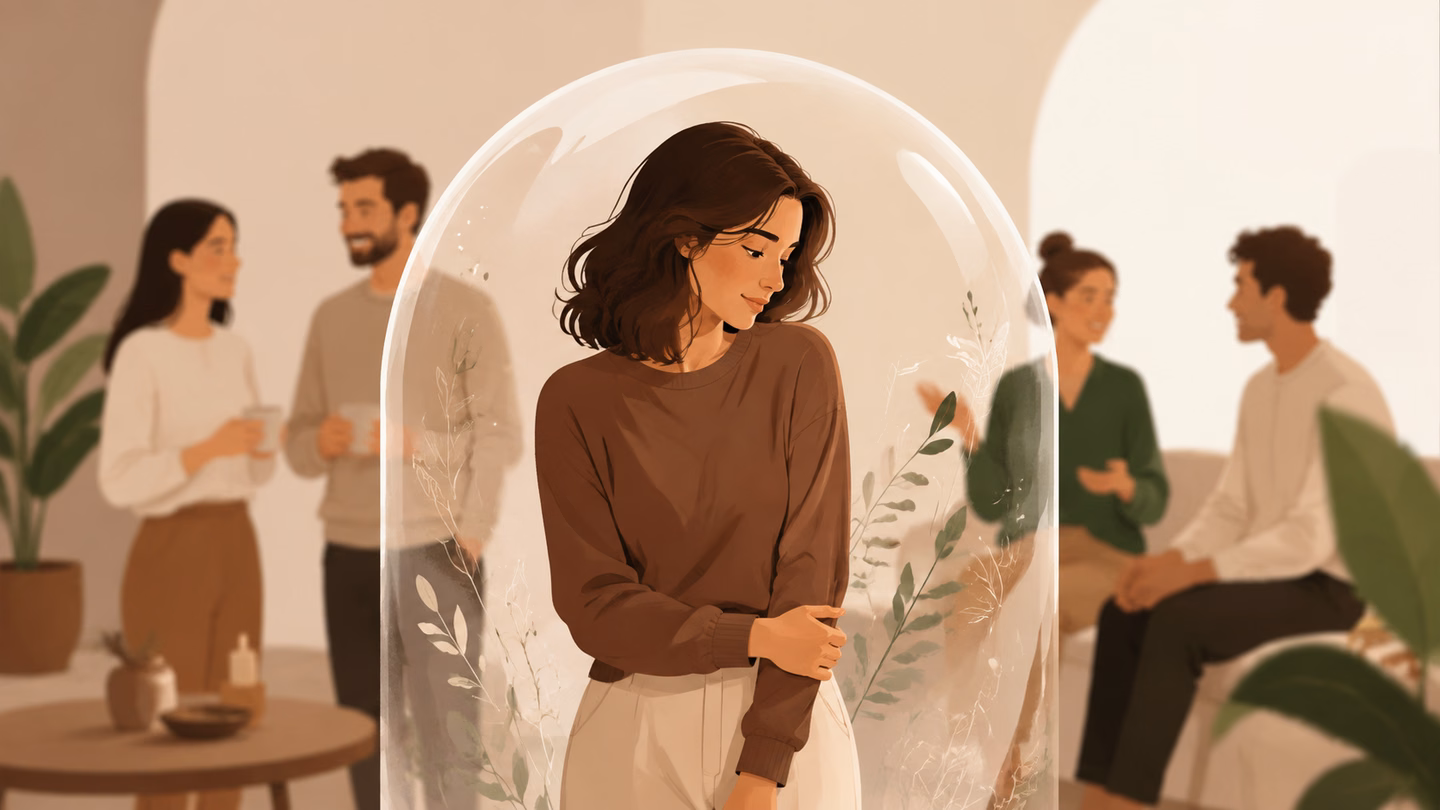 Caminho tranquilo relacionado ao cuidado da ansiedade social