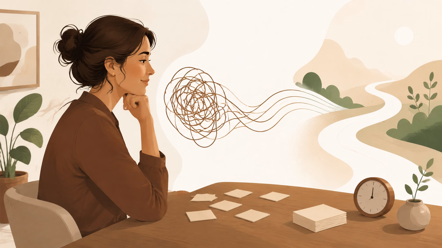 Caminho organizado relacionado à procrastinação por ansiedade